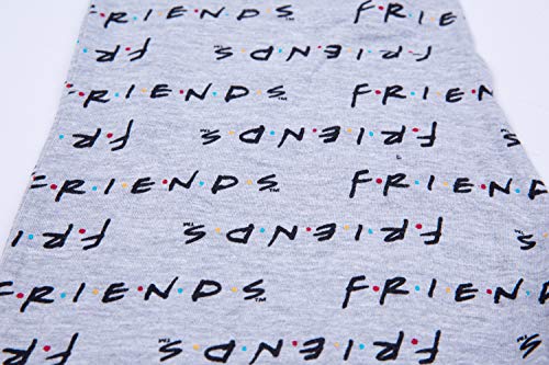 Official Girls Friends Pyjamas, Central Perk Pjs, Cotton Pyjamas for Teenage Girls, Ages 8 to 15 Years Old (14-15 Years) Grey