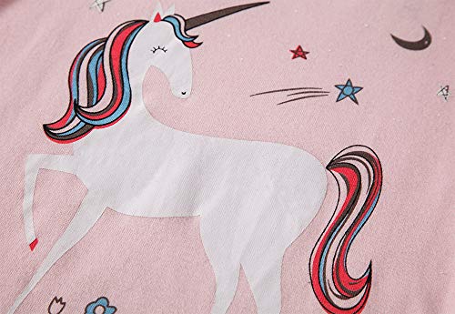 TEDD Girls Christmas Pyjamas Set Toddler Clothes Sleepwear Animal Printed Nightwear Winter Long Sleeve PJs 2 Piece Outfit Xmas Gift for Kids Age 3-4 Years