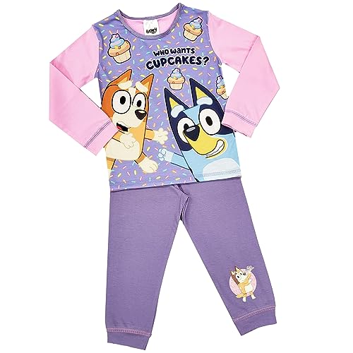 Girls Bluey Pyjamas Character Nightwear (Bluey - Cupcake, 4-5 Years)