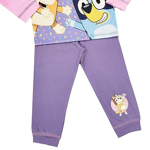 Girls Bluey Pyjamas Character Nightwear (Bluey - Cupcake, 4-5 Years)