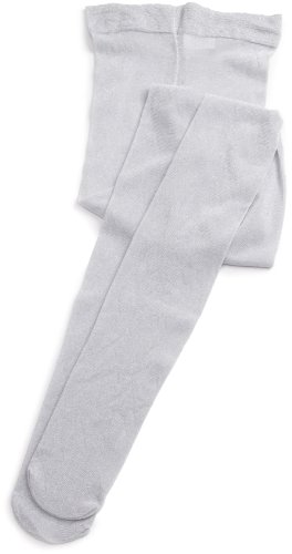 Country Kids Girl's Sparkly Tights, Silver (Silver), 3-5 Years UK