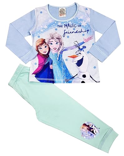 Disney Frozen Girls Pyjamas Elsa Anna Olaf Nightwear (Frozen - Friendship, 2-3 Years)