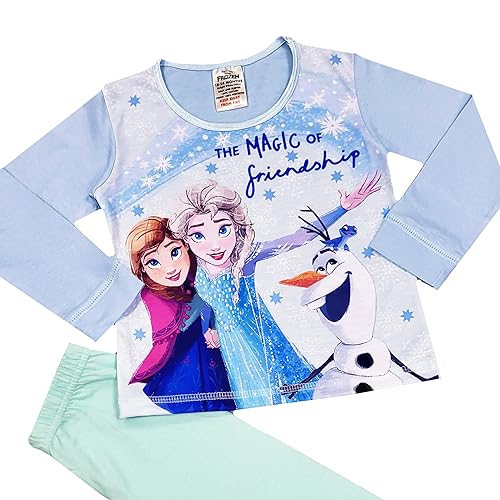Disney Frozen Girls Pyjamas Elsa Anna Olaf Nightwear (Frozen - Friendship, 2-3 Years)