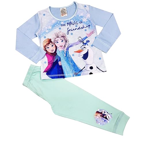 Disney Frozen Girls Pyjamas Elsa Anna Olaf Nightwear (Frozen - Friendship, 2-3 Years)