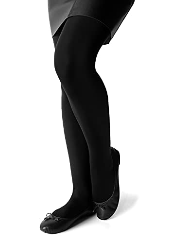 Romartex Girls Kids Opaque 70 Denier Microfibre Tights, 11-12 years, black