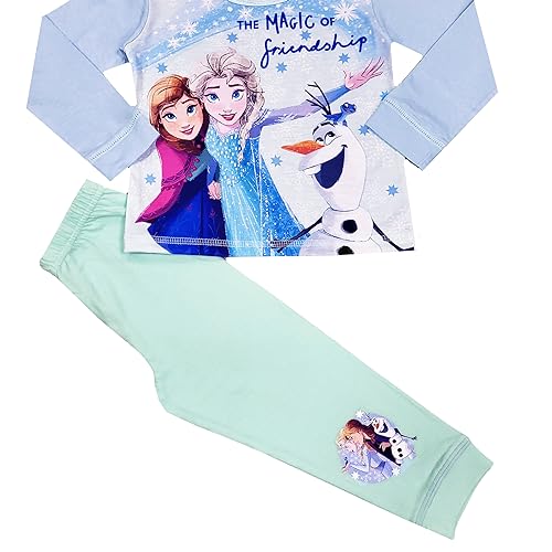 Disney Frozen Girls Pyjamas Elsa Anna Olaf Nightwear (Frozen - Friendship, 2-3 Years)