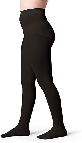 orbiz 2 Pack Girls Tights Black Rich Cotton Ultra Soft SCHOOL Girls Stretch Footed Tights for Toddler/Kids/Girls/Women