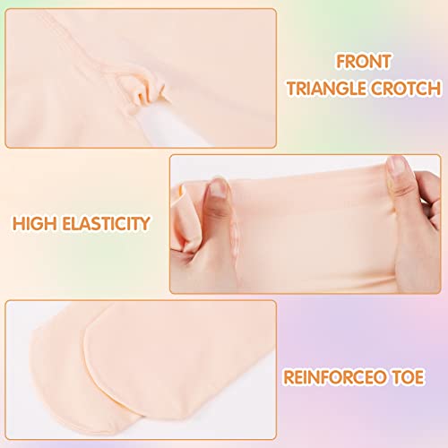 2 Pairs Ballet Dance Tights Girls Kids Pink Footed Dance Training Tights Convertible Ballet Legging Stocking For Kids Student Practice 5-10 Old (M)