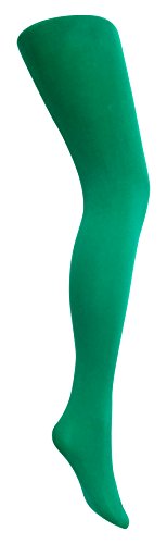 Mysasi Children's 40 den. Opaque Tights Size. 6-8 years. Emerald Green.