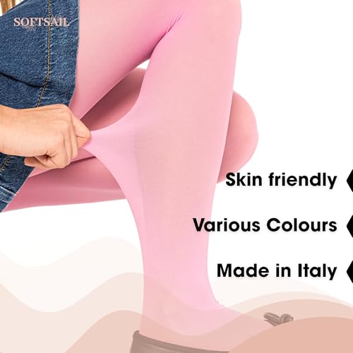 OVISSA Ballet Tights Girls School Tights For Kids Girls Strong Footed Soft Girls Ballet Tights School Uniform Dancing Sport 50 DEN With Microfibre 7-8 Years, White