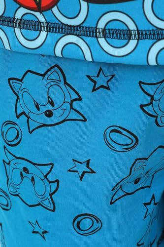Sonic The Hedgehog Ring Boys Girls Short Kids Pyjama Set (5-6 Years) Blue