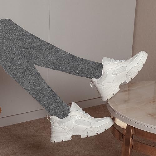 Sockstack Pack Of 3 Girls Tights, Soft Cotton Rich Lycra School Tights, Black Navy Grey (5/6 Years, Grey)