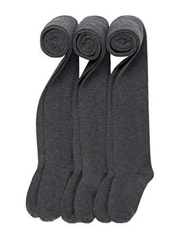 artie Girls Baby Tights, School Cotton Tights, Multipack Opaque Tight for Kids (Dark Grey, 7-8 Years)