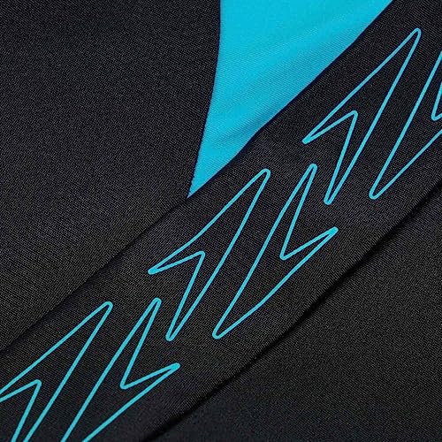 Speedo Boy's Hyper Boom Splice I Aquashort, Black/Bolt, 9-10 Years