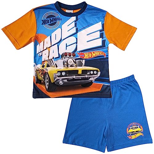 Boys Hot Wheels Short Pyjamas Cars Nightwear (Hot Wheels, 7-8 Years)