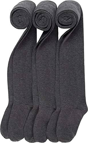artie Girls Baby Tights, School Cotton Tights, Multipack Opaque Tight for Kids (Dark Grey, 7-8 Years)