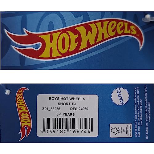 Boys Hot Wheels Short Pyjamas Cars Nightwear (Hot Wheels, 7-8 Years)