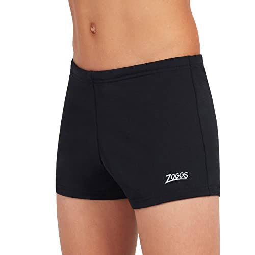 Zoggs Boy's Cottesloe Hip Racer Board Shorts, Black, 8-9 Years