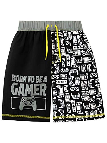 Harry Bear Boys Gaming Swim Shorts Black Age 11 to 12 Years