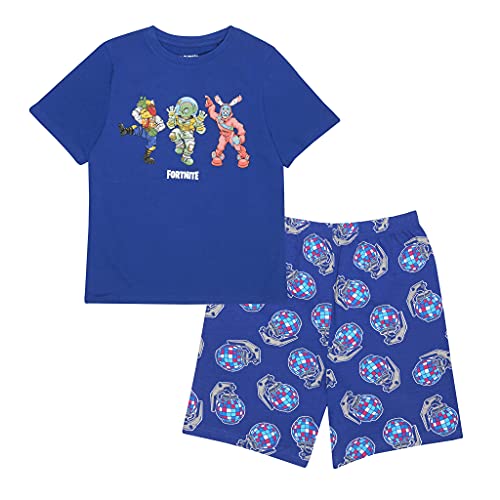 Fortnite Beef Boss Leviathan and Rabbit Raider Short Pyjamas Set, Kids, 7-15 Years, Navy, Official Merchandise