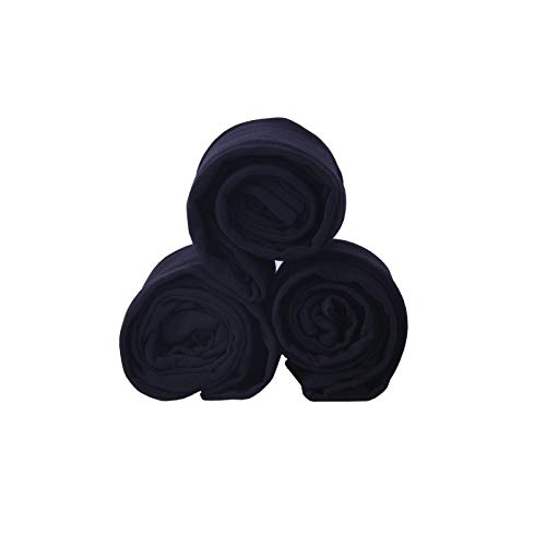 EVERSWE 3-Pack Girls Microfiber Tights Multiple Colors (Black, 6-8 Years)