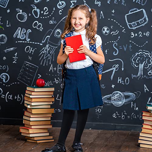 HiFEN® 3 Pairs Girls Cotton Rich Plain Tights Warm Soft Thick Formal Smart Casual Back to School Girl Tights