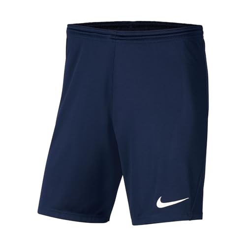 NIKE Unisex Kids Y Nk Dry Park Iii Nb K Sport Shorts, Midnight Navy/White, M UK