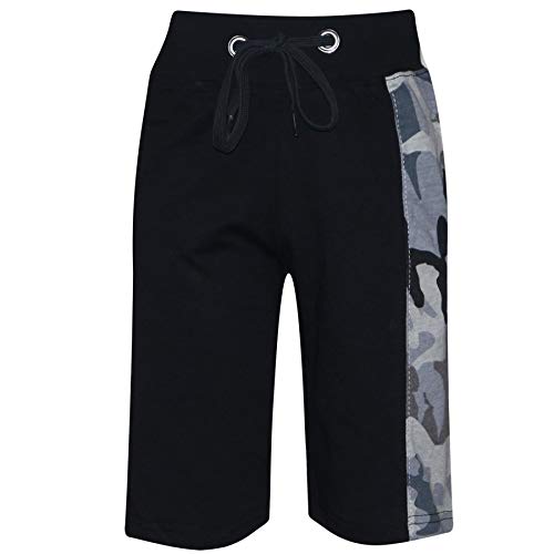 A2Z 4 Kids Kids Boys T Shirt Short Contrast Panelledled Summer Outfit - Shorts Set 476 Camo Charcoal._ 11-12