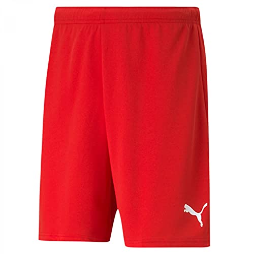 PUMA unisex-child teamRISE Short Jr, Puma Red-puma White ,size:152
