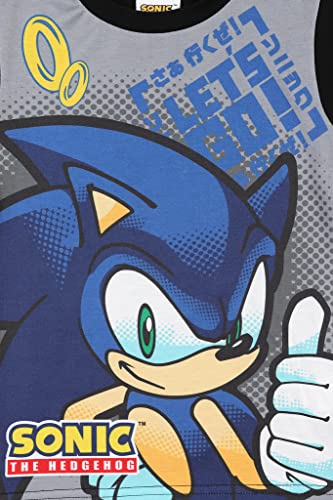 Sonic The Hedgehog Boys Let's Go Short Pyjama Set (7-8 Years) Grey