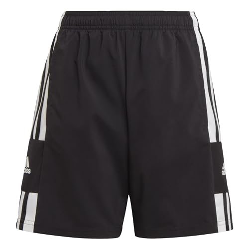 adidas Unisex Squadra 21 Woven Shorts (1/4), Black/White, 11-12 Years