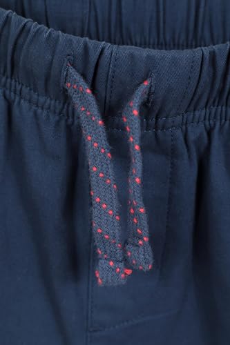 Mountain Warehouse Waterfall Girls Shorts - Cotton Kids Shorts, Summer Hot Pants, Breathable Holiday Shorts, Easy Care Short Pants - Ideal Casual Clothes When Travelling Navy 9-10 Years