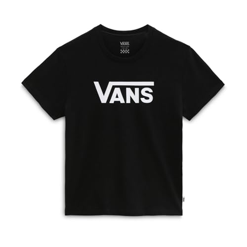 Vans Girl's Flying V Crew Girls T Shirt, Black, 10-12 Years UK