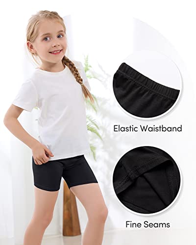 Adorel Girls Shorts Cycling Sports Dance Under Dress Modesty Gym Pants Pack of 8 Black 11-12 Years (Manufacturer Size: 170)