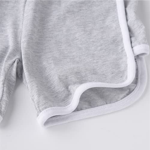 Allmeingeld Toddler Girls' Running Shorts Summer Beach Shorts Pink 7 Years