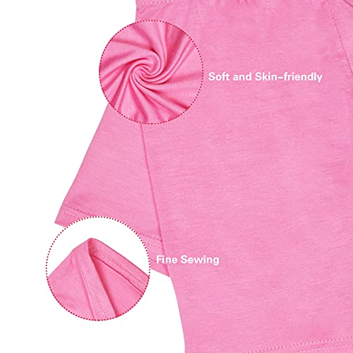 Girls Dance Shorts Breathable and Comfy Kids Cycling Shorts 8 Pack (4-6 Years Old) Stretchy Dancing Bike Pants for Girl Sports Play Underdress