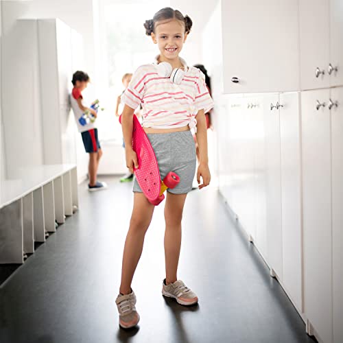 Girls Cotton Sports Shorts Breathable and Comfy Kids Shorts 3 Pack (9-10 Years Old) Stretchy Dancing Bike Pants for Girl Sports Play Worn Outside