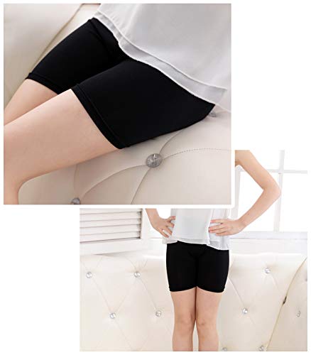 ORPAPA Girls Cycling Shorts Age 8-10 Years Girls Black Cycling Shorts Girls 6 Pack Toddler Kids Breathble Dance Gymnastic PE Dress Short for Girls