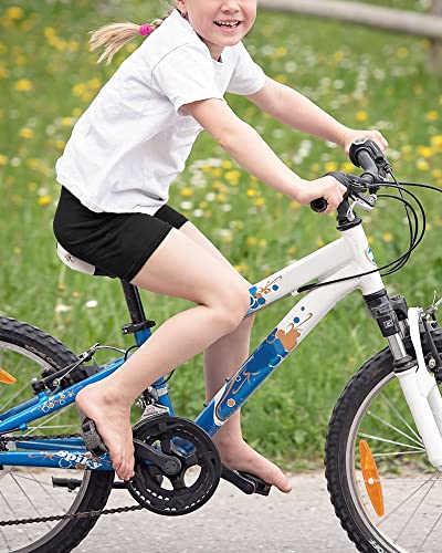 Auranso Girls Cycling Shorts Teen Kids Cotton PE Dance Cycle Gymnastic Shorts Breathable Under Dress Shorts for Girls 3 Pack Black, 12-14 Years