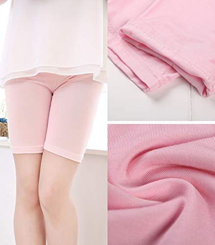 ORPAPA Girls Cycling Shorts Age 8-10 Years Girls Black Cycling Shorts Girls 6 Pack Toddler Kids Breathble Dance Gymnastic PE Dress Short for Girls