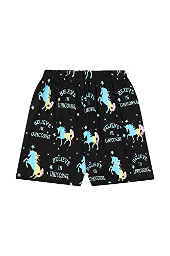 Believe in Unicorns Short Girls Rainbow Star Cotton Pyjamas (7-8 Years)