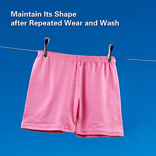 Girls Dance Shorts Breathable and Comfy Kids Cycling Shorts 8 Pack (4-6 Years Old) Stretchy Dancing Bike Pants for Girl Sports Play Underdress