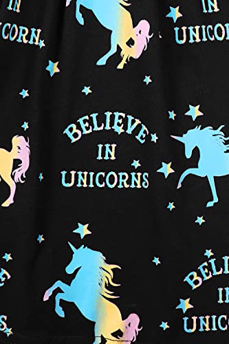 Believe in Unicorns Short Girls Rainbow Star Cotton Pyjamas (7-8 Years)