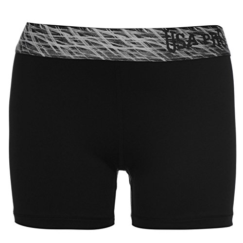 USA Pro Girls 3 Inch Training Shorts Junior Black 11-12 Years
