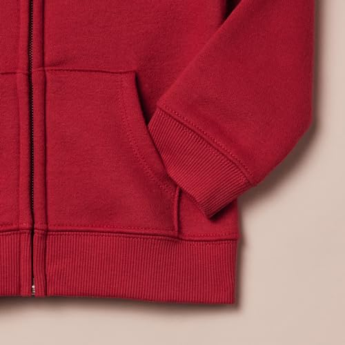 Amazon Essentials Girls' Fleece Zip-Up Hoodie Sweatshirt, Blue Cat, 9 Years