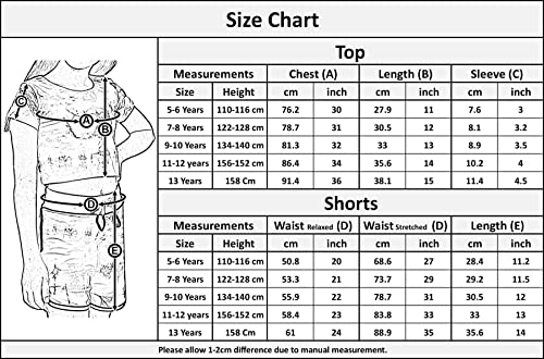 A2Z 4 Kids Tie Dye Crop Top & Shorts Set Short Sleeves - Shorts Set 490 Pastel Splash 9-10