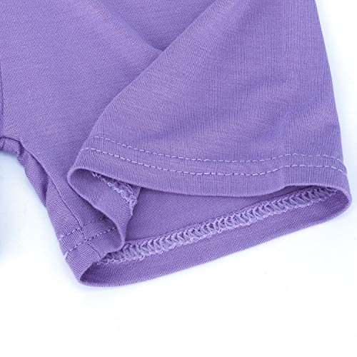 Auranso Girls Dance Shorts Breathable and Comfy Kids Cycling Shorts 6 Pack Stretchy Dancing Bike Pants for Girl Sports Play Underdress 8-10 Years