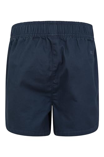 Mountain Warehouse Waterfall Girls Shorts - Cotton Kids Shorts, Summer Hot Pants, Breathable Holiday Shorts, Easy Care Short Pants - Ideal Casual Clothes When Travelling Navy 13 Years