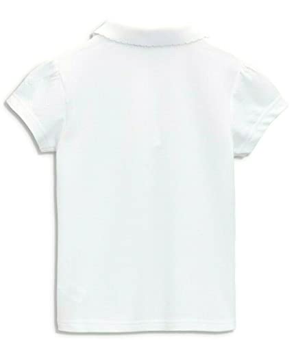 Girls Polo Shirts School Uniform Off-White 100% Cotton 3-16 Years