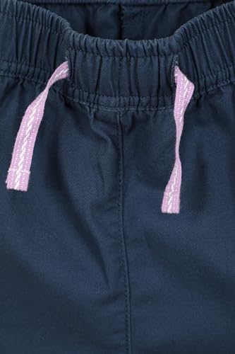 Mountain Warehouse Waterfall Girls Shorts - Cotton Kids Shorts, Summer Hot Pants, Breathable Holiday Shorts, Easy Care Short Pants - Ideal Casual Clothes When Travelling Navy 13 Years